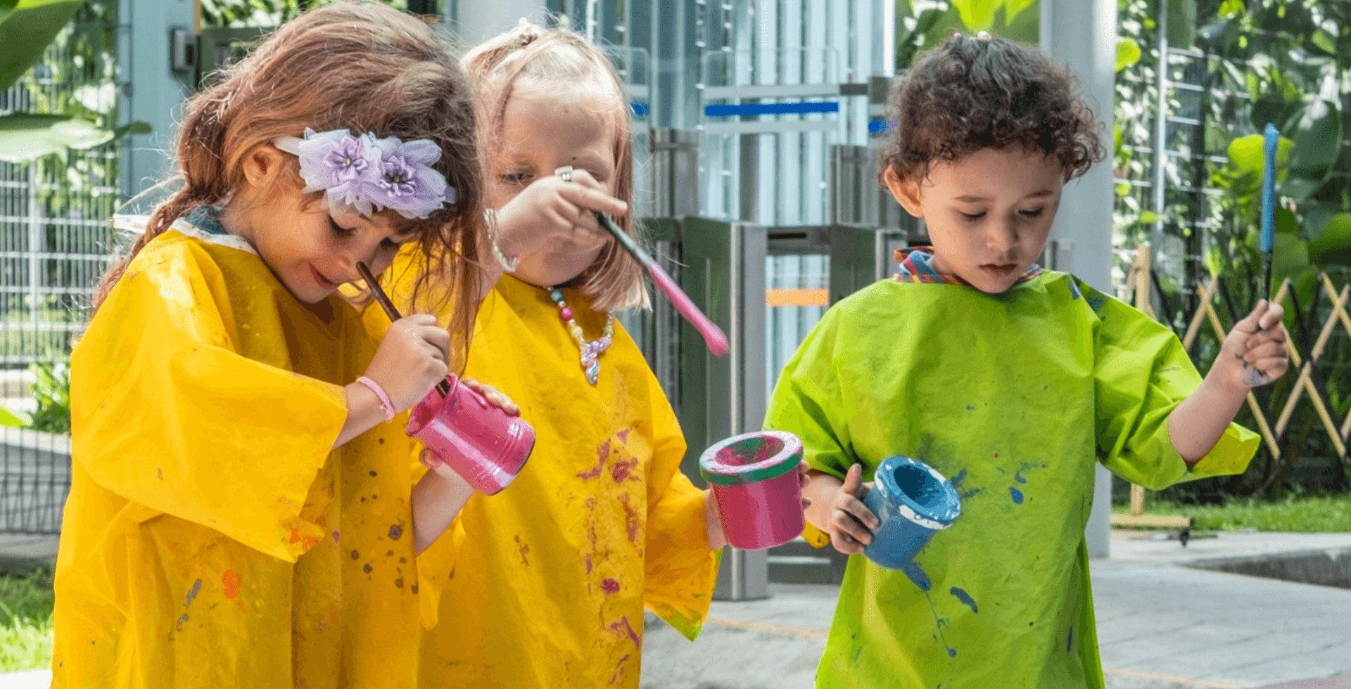 International French School Singapore Kindergarten Children Painting