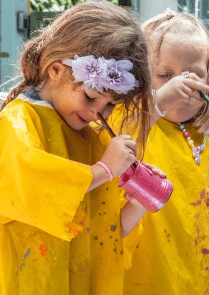 International French School Singapore Kindergarten Students Painting