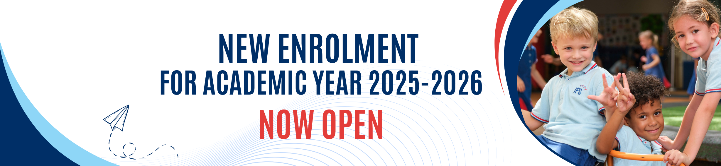 Enrolment 2025 2026 Banner In English