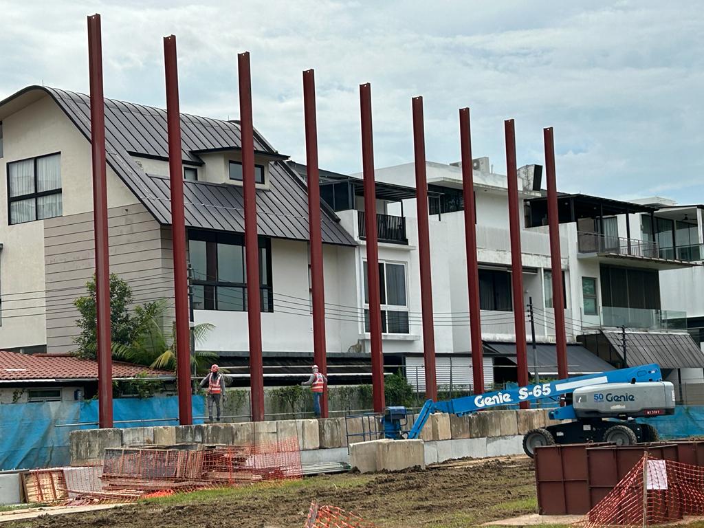 Pillars In Front House