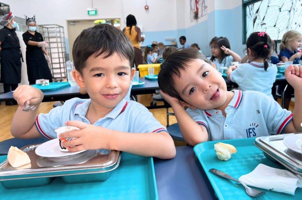 Ifs Students Eating Canteen